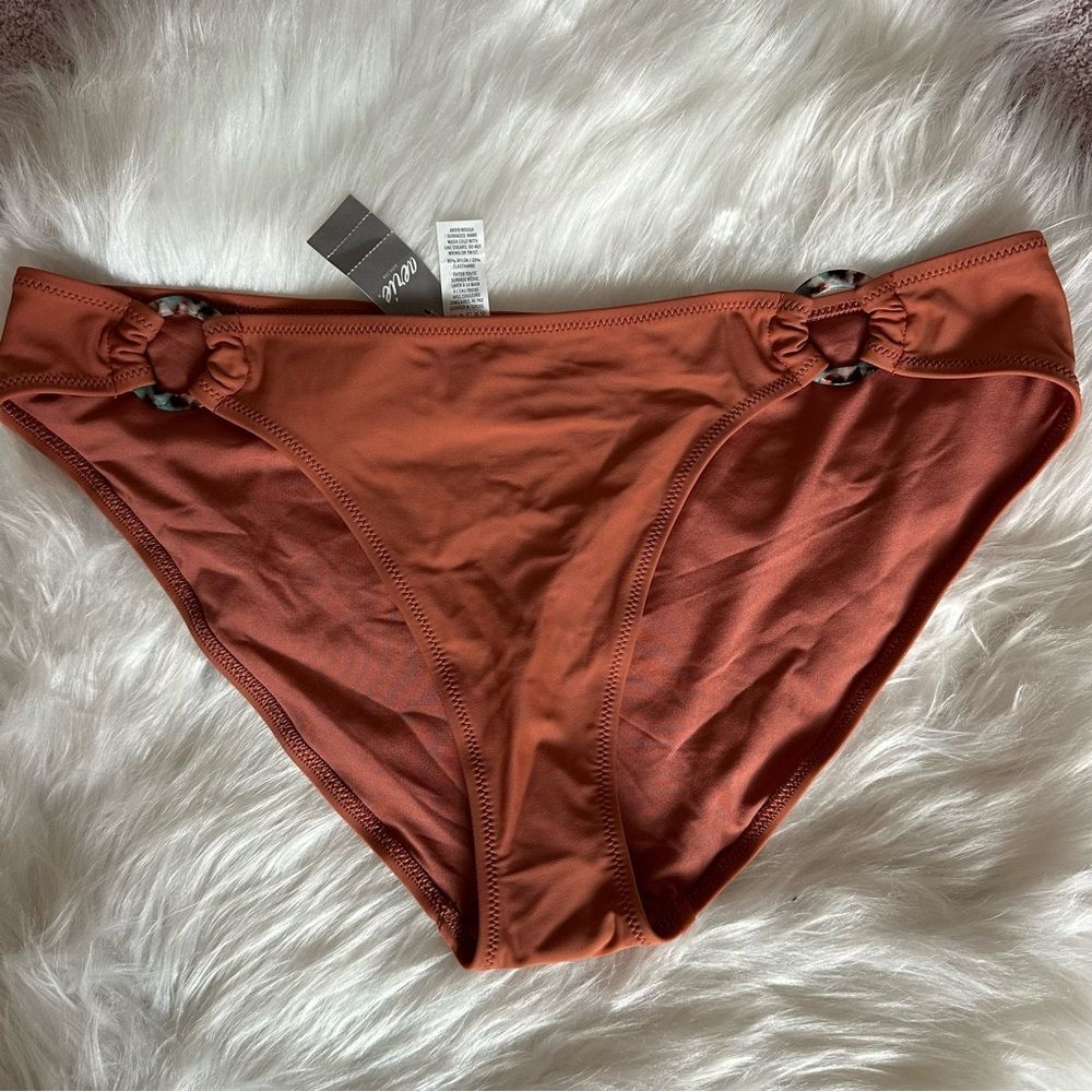 AERIE Rust SWIM BOTTOM size L